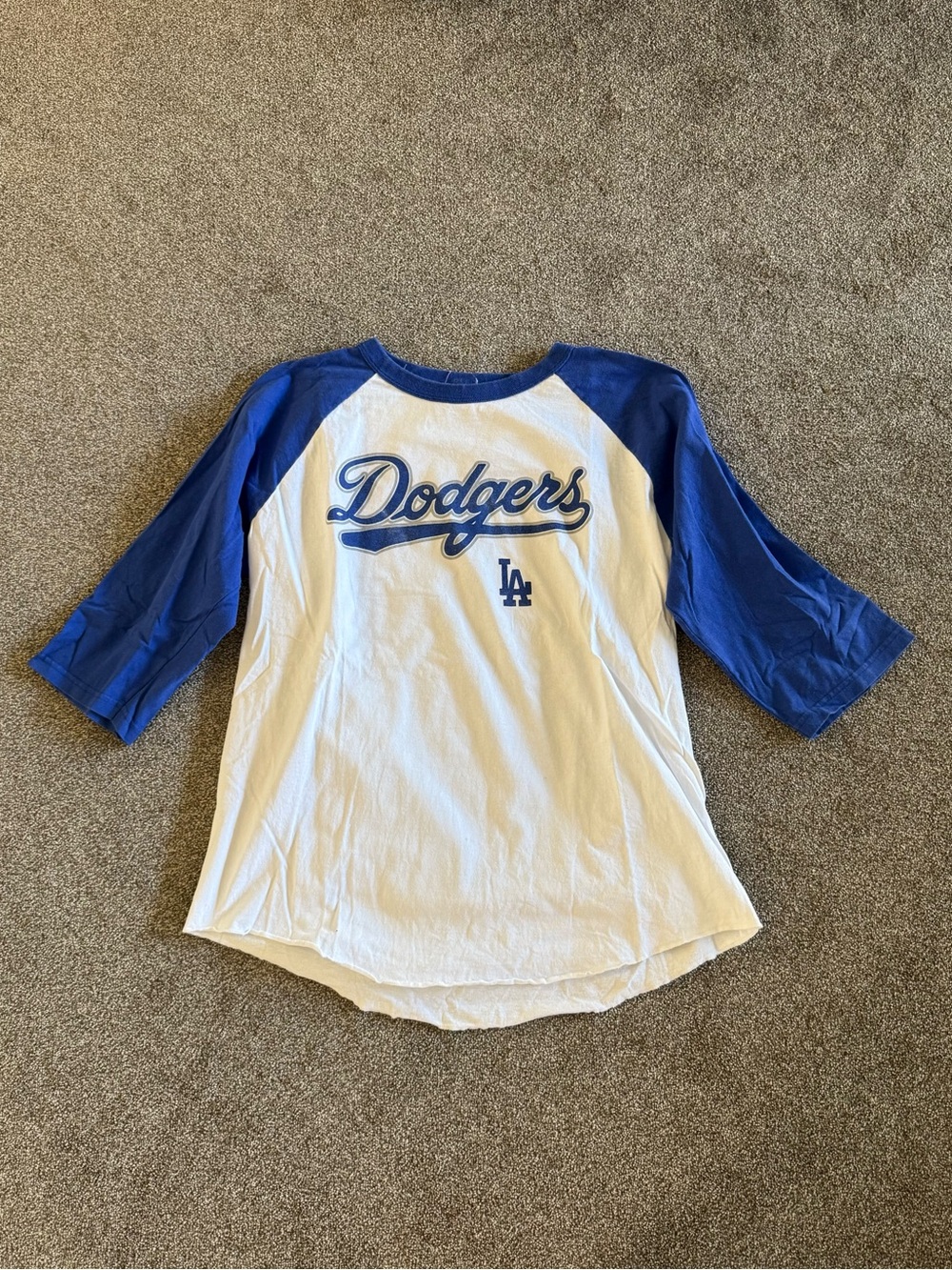 LA DODGERS Baseball Tee - Sz L